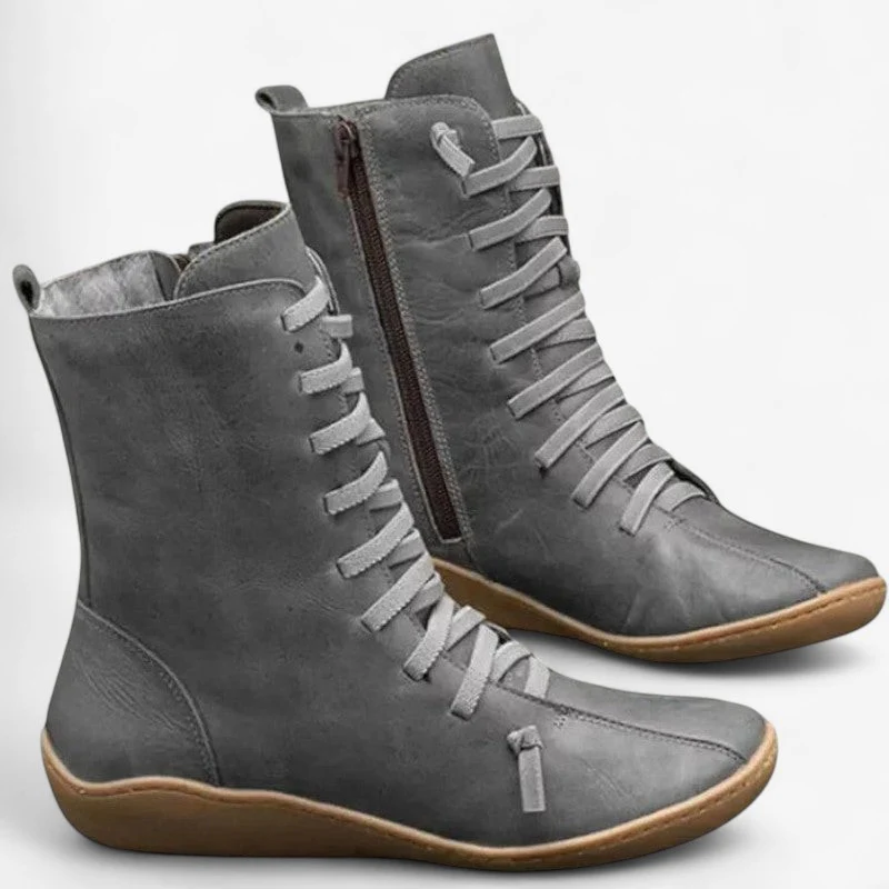 Bottes Joseph semelle plate avec boucle & laçage - Image 4