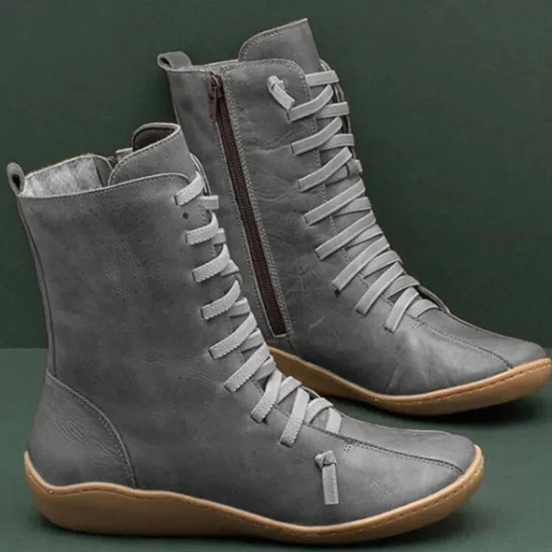 Bottes Joseph semelle plate avec boucle & laçage - Image 6