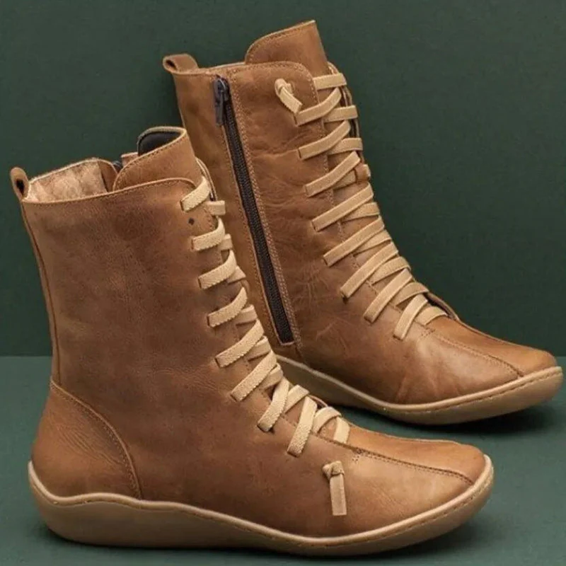 Bottes Joseph semelle plate avec boucle & laçage - Image 7