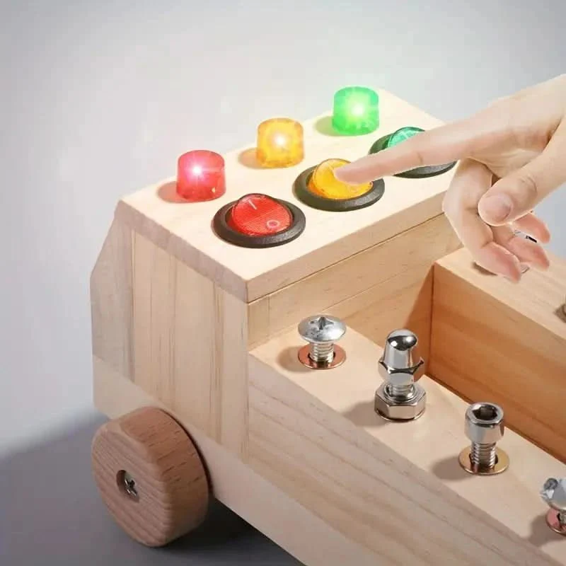 Jouet Puzzle Busy Board en Bois avec Activités Interactives - Image 7