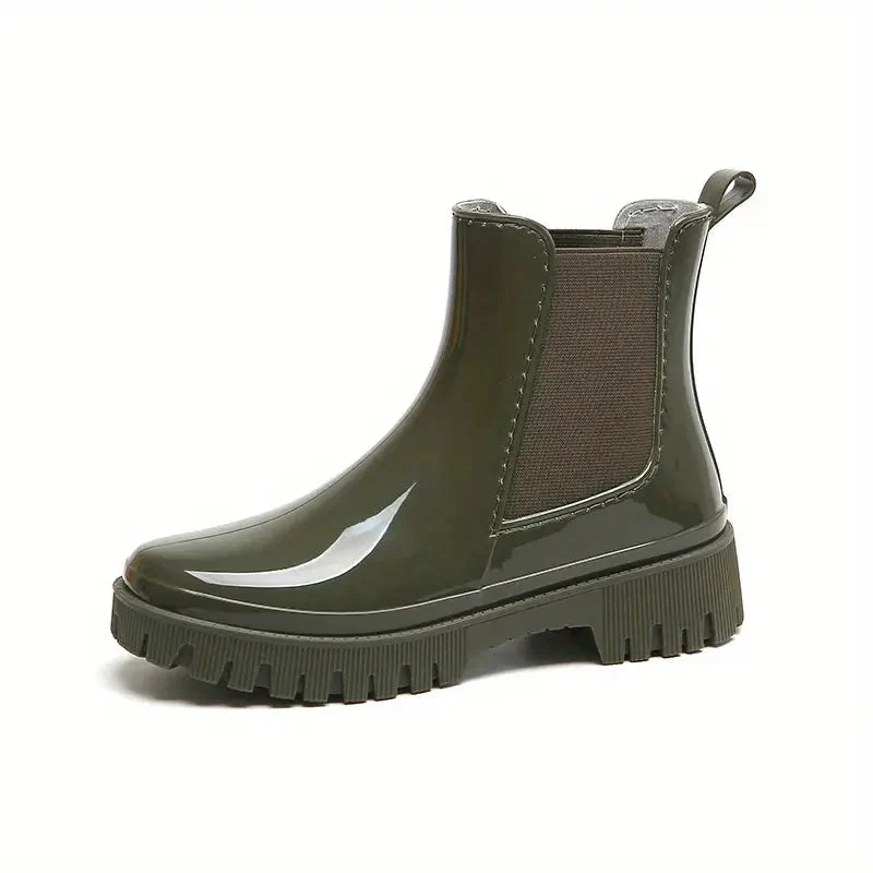 Bottes femme imperméables semelle épaisse - Image 2