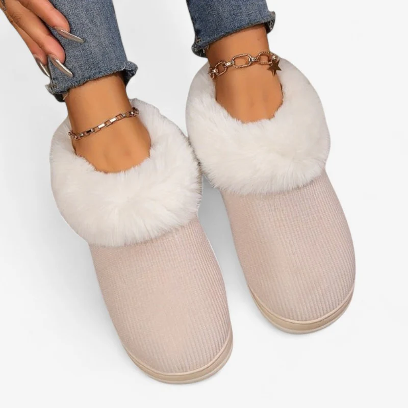 Julia – Chaussures doublées en fourrure avec semelle antidérapante