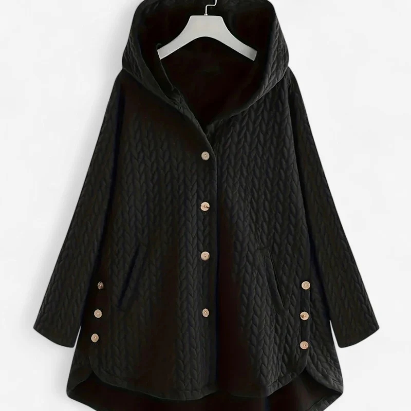 Veste mi-longue femme Julia à capuche - Image 3