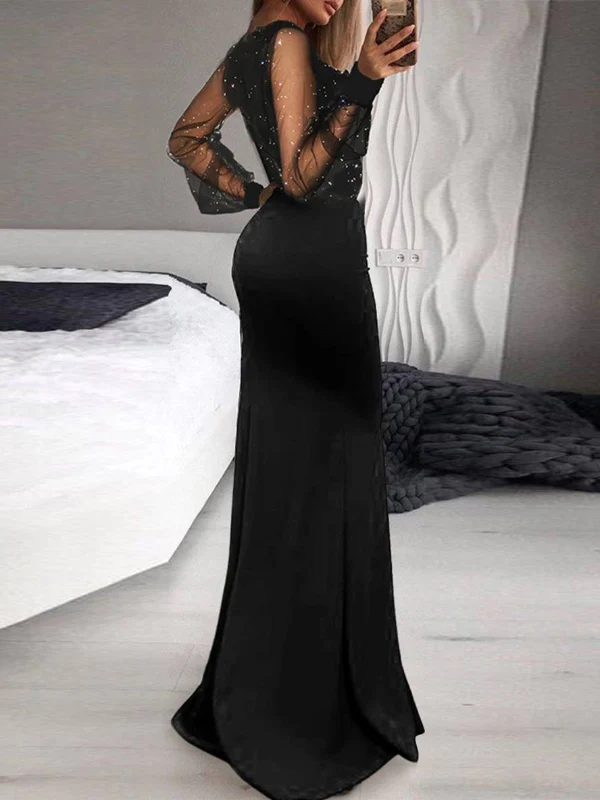 Robe longue Juliana col V soirée - Image 2