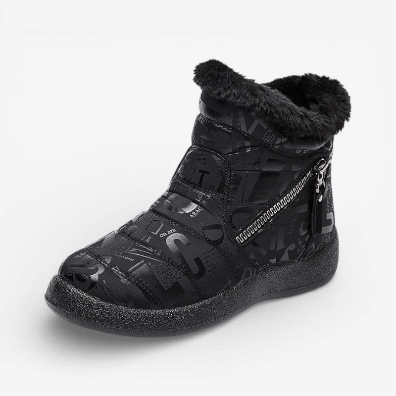Kaia – Chaussures à bout rond avec fermeture éclair latérale et semelle antidérapante imprimée - Image 3