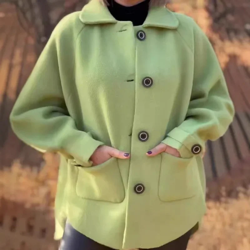 Kessia – Veste boutonnée à manches longues avec poches et col replié - Image 6