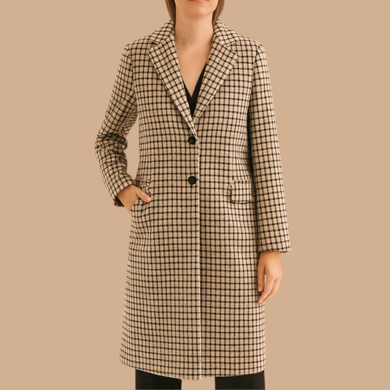 Kimberly – Manteau à manches longues avec col à revers et poches - Image 2