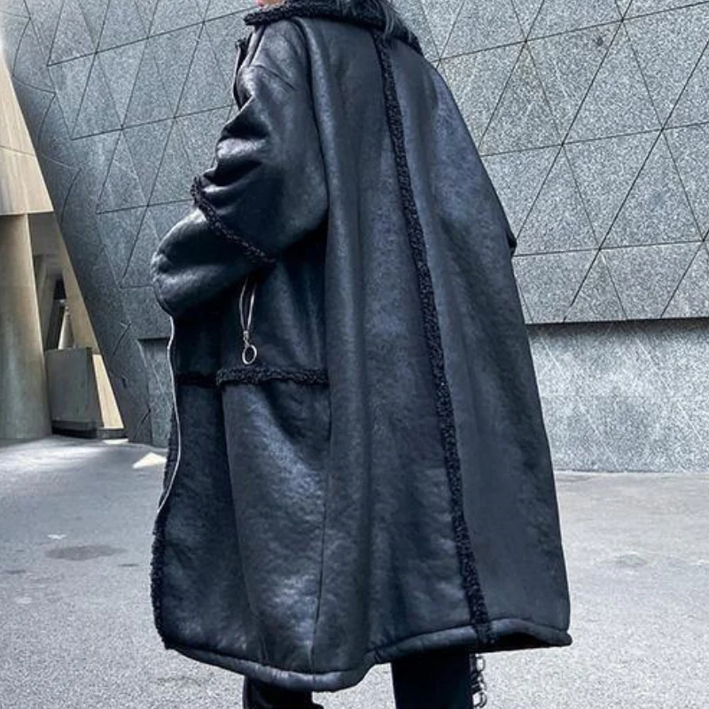 Manteau femme manches longues zippé col à revers - Image 3