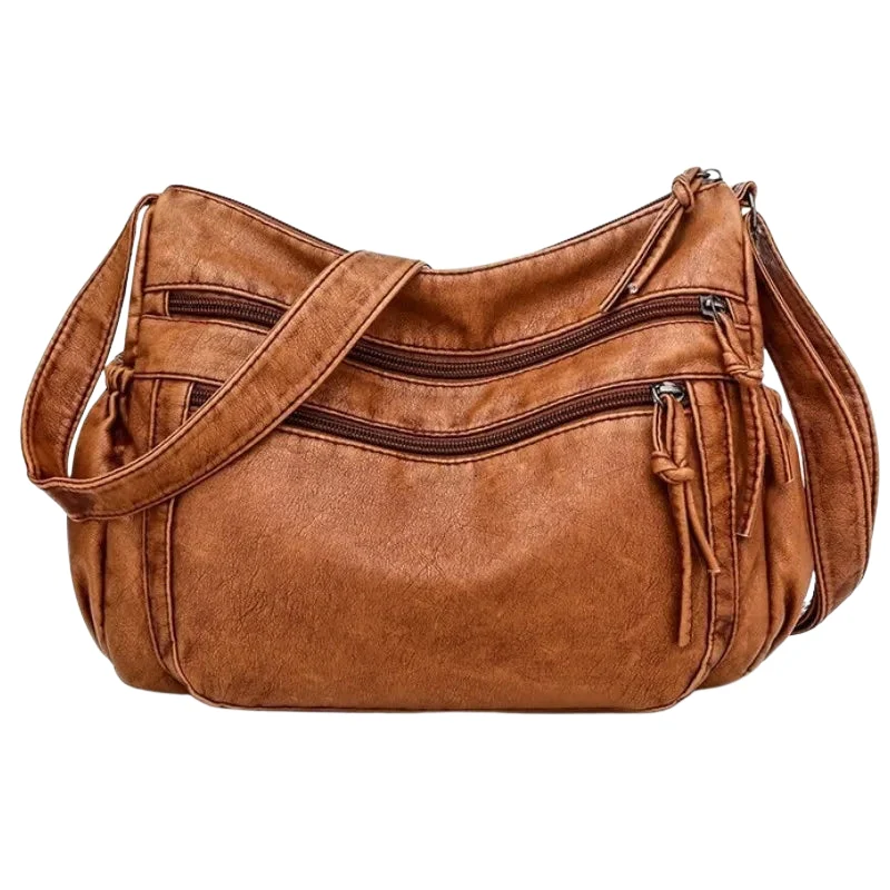 Sac bandoulière multi-poches avec fermeture éclair - Image 2