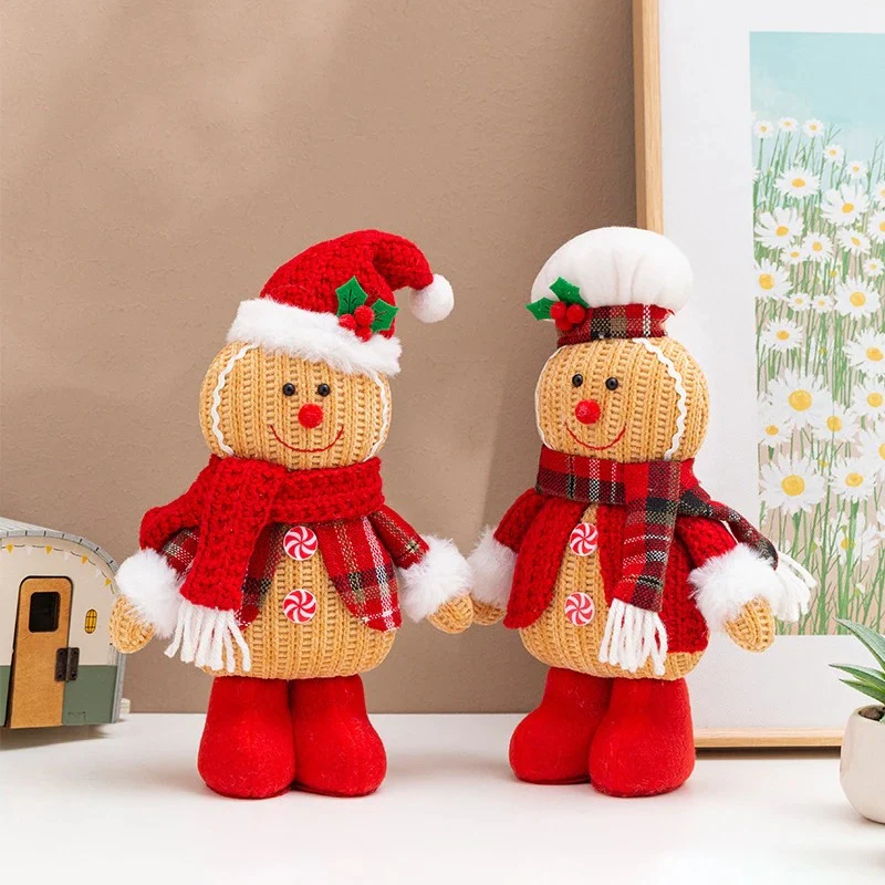 Figurines de Noël faites à la main, décorations artisanales festives - Image 3