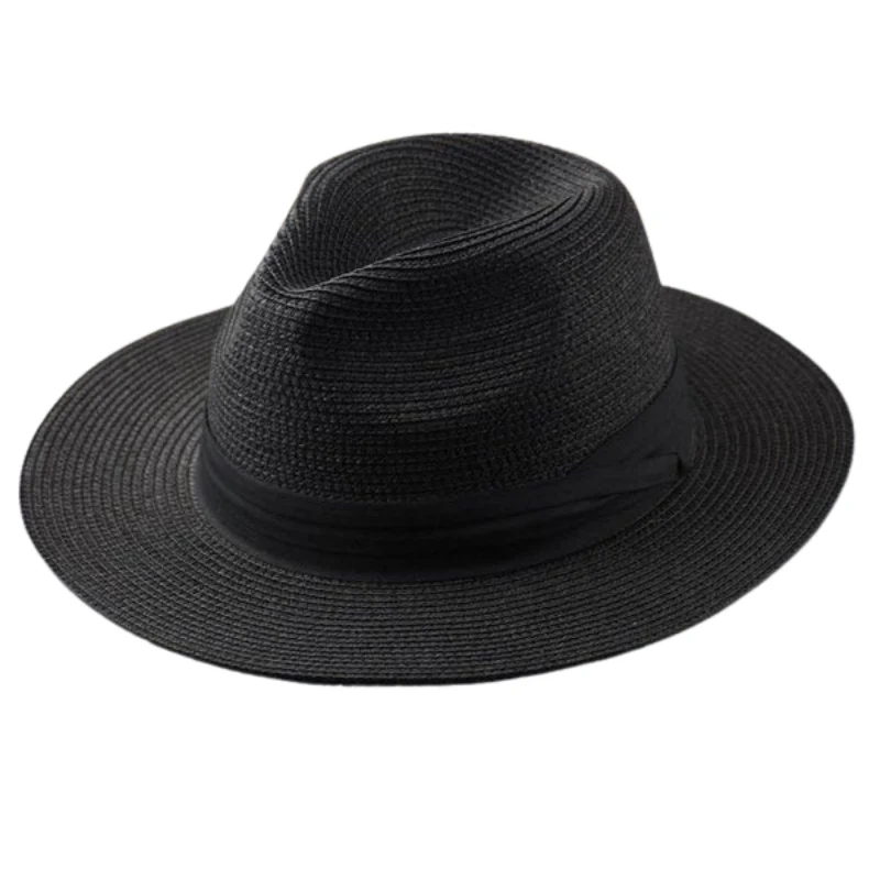 Chapeau en paille à large bord avec détail ruban - Image 2