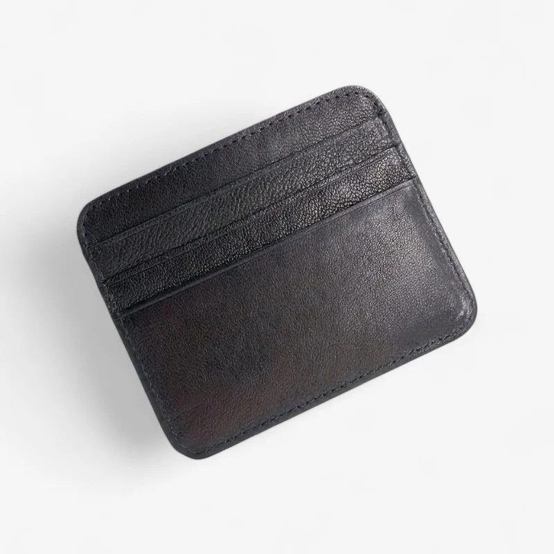 Porte-cartes slim en cuir avec plusieurs emplacements
