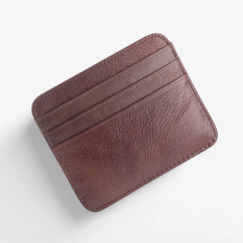 Porte-cartes slim en cuir avec plusieurs emplacements - Image 2