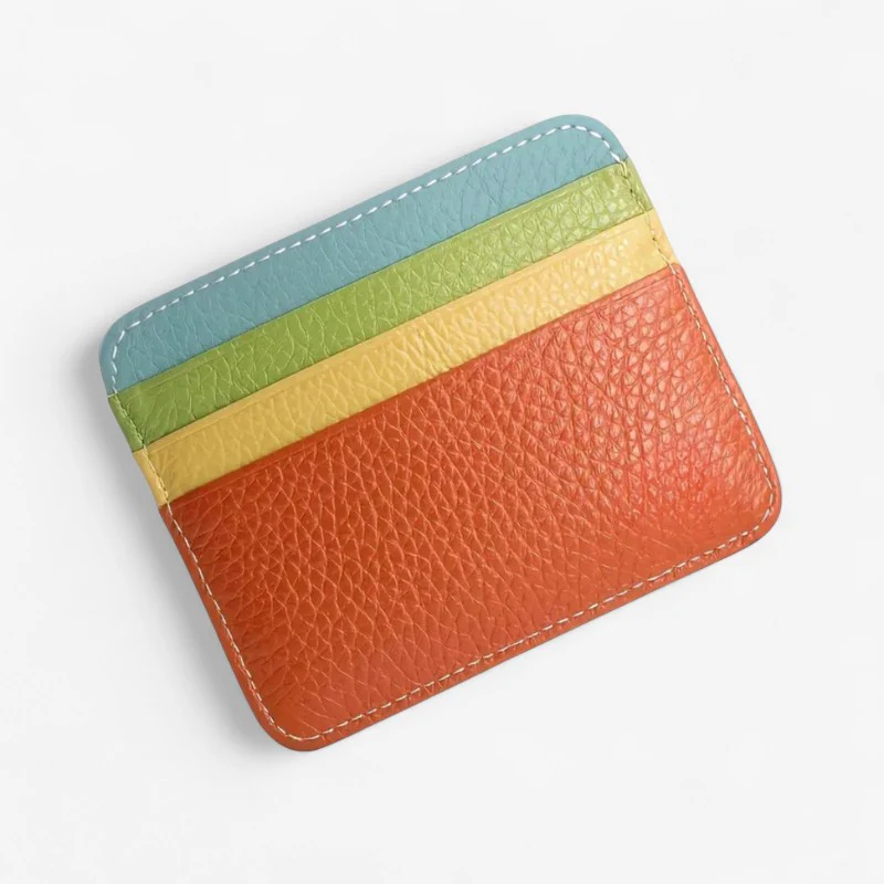 Porte-cartes slim en cuir avec plusieurs emplacements - Image 5