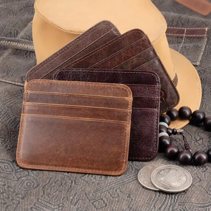Porte-cartes slim en cuir avec plusieurs emplacements - Image 8