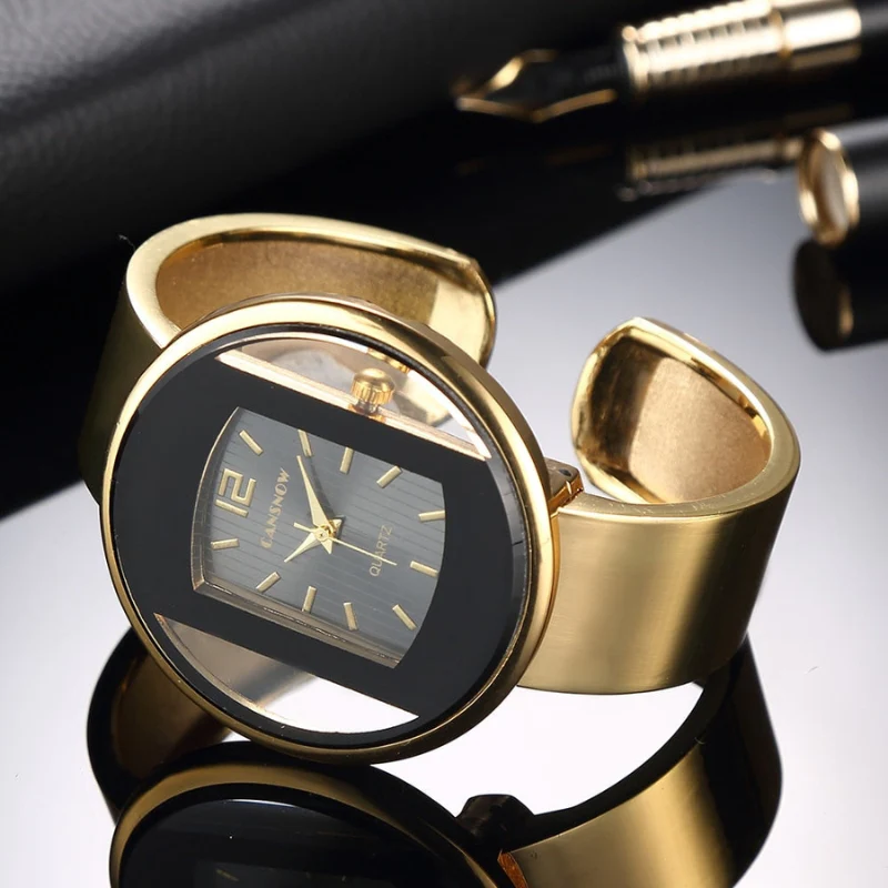 Montre femme minimaliste cadran ovale élégant - Image 4