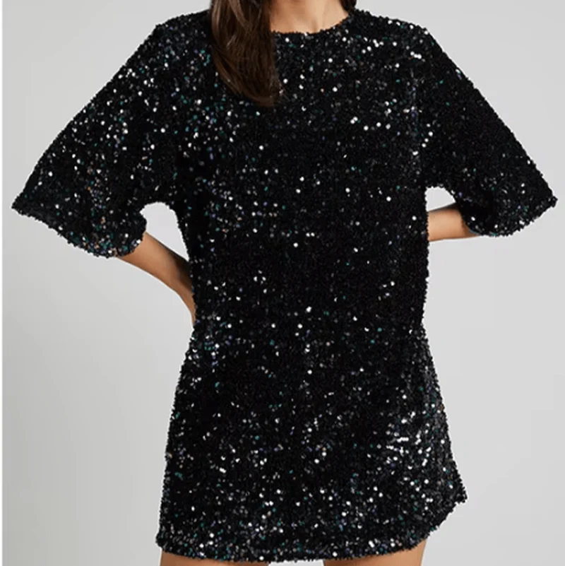 Robe longue femme dos en V profond - Image 3