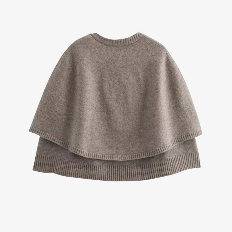 Cardigan femme court col rond à boutons - Image 2