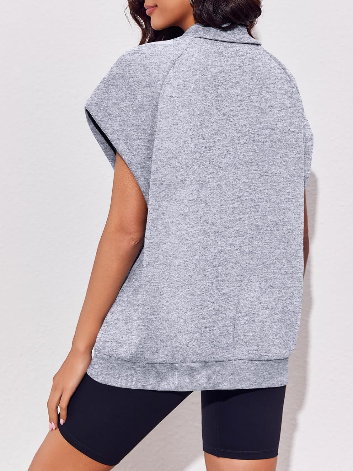 Gilet sans manches zippé femme avec poches - Image 9