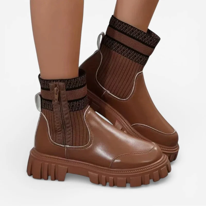 Lauren – Bottes à semelle épaisse et fermeture éclair latérale - Image 2