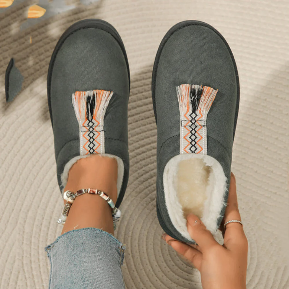Chaussons slip-on femme doublure polaire - Image 10