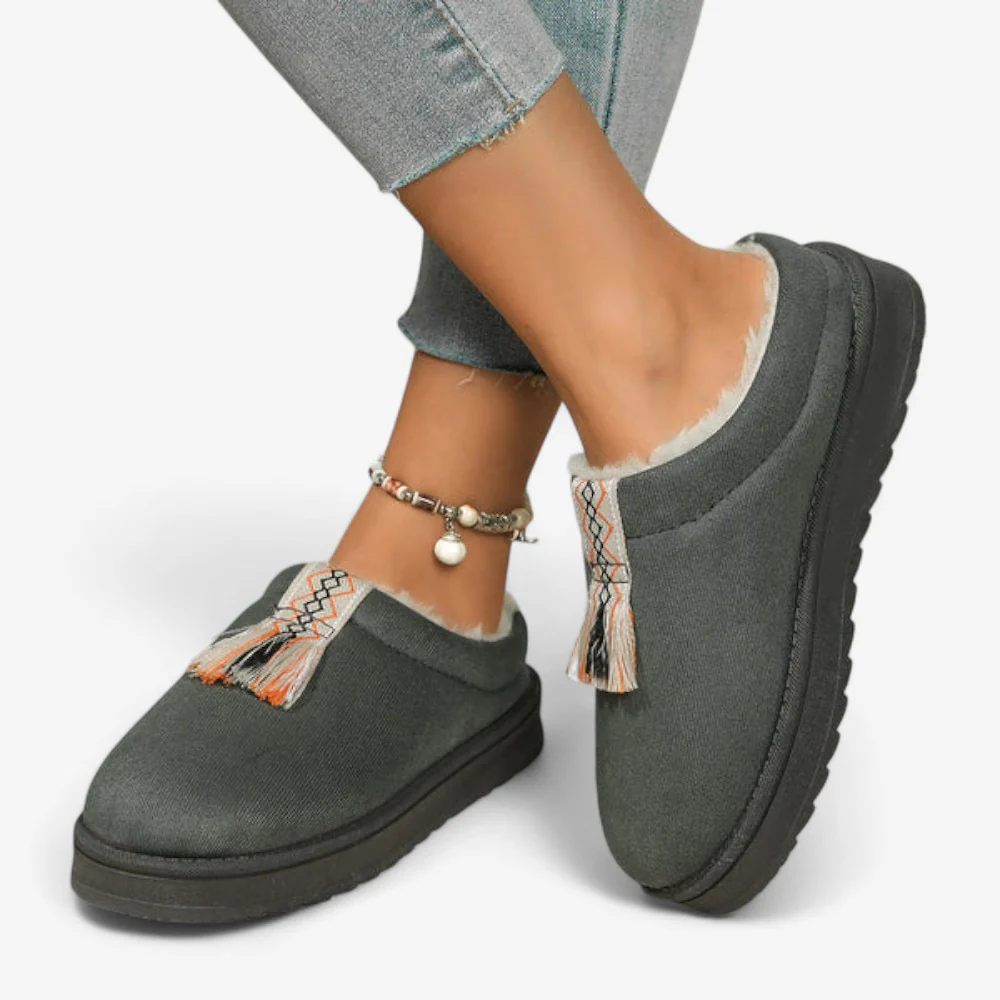 Chaussons slip-on femme doublure polaire - Image 3