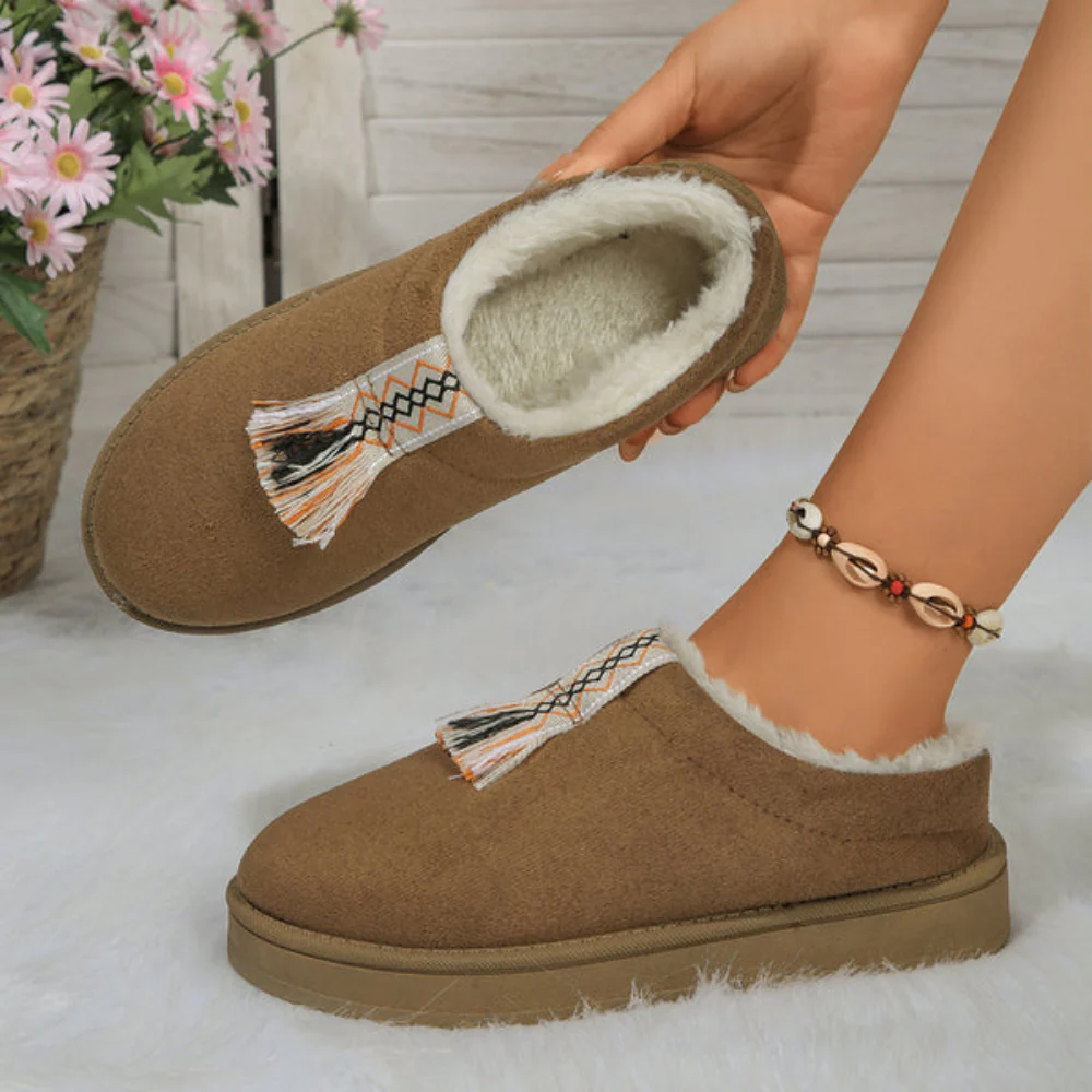Chaussons slip-on femme doublure polaire - Image 4