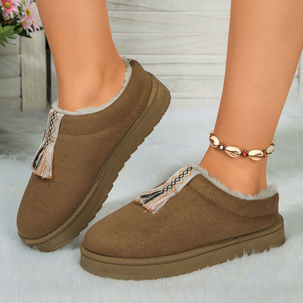 Chaussons slip-on femme doublure polaire - Image 5