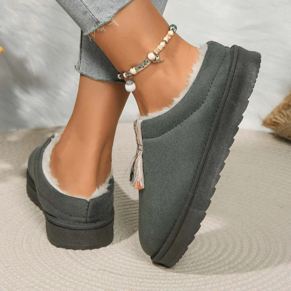 Chaussons slip-on femme doublure polaire - Image 8