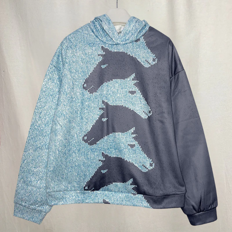 Ziva – Veste ample à manches longues en fausse fourrure avec col rond - Image 8