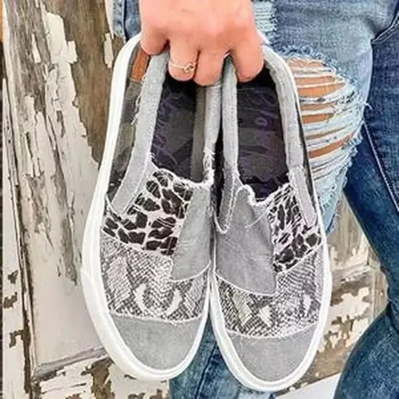 Layla – Baskets tendance à enfiler avec imprimé léopard et design élégant - Image 4
