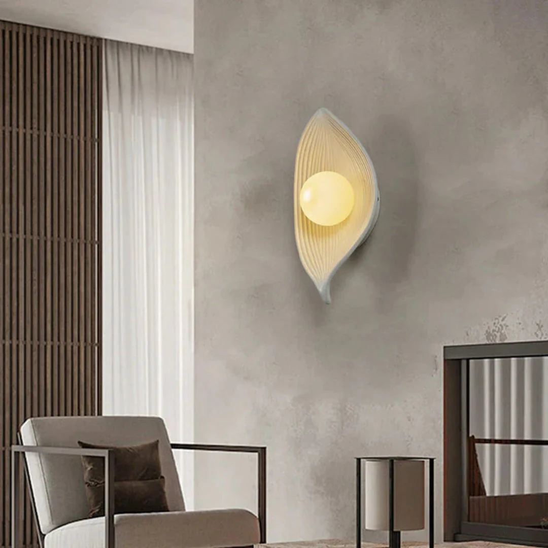 Applique murale LED feuille design organique - Image 2