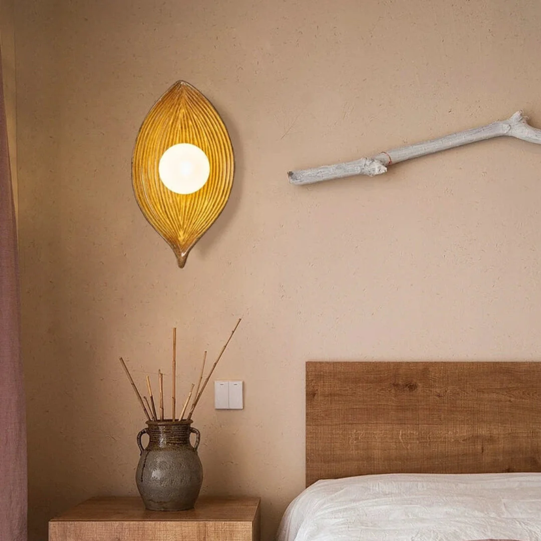Applique murale LED feuille design organique - Image 3