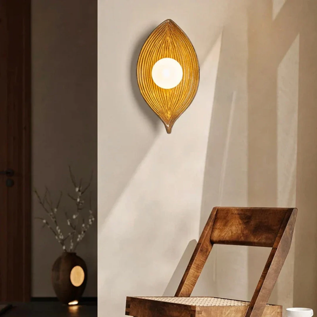 Applique murale LED feuille design organique - Image 4