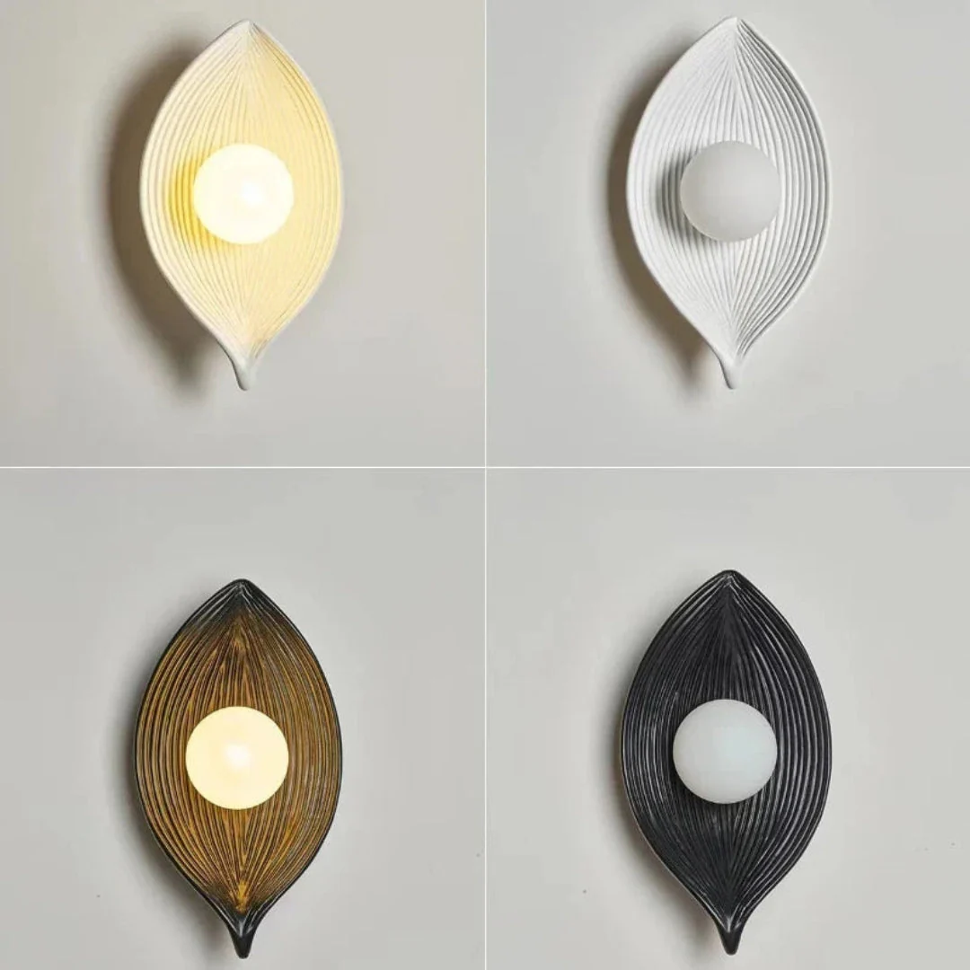 Applique murale LED feuille design organique - Image 9