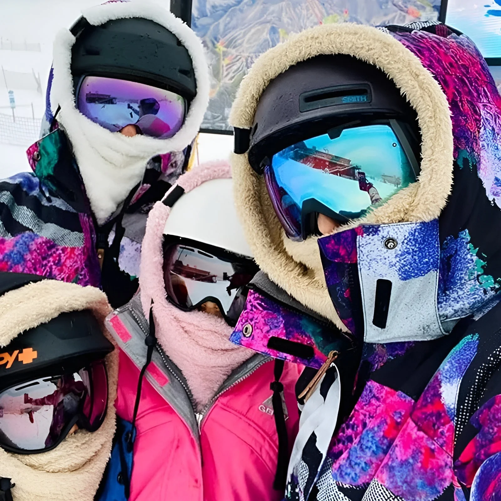Capuche d'hiver polyvalente en polaire - Image 7