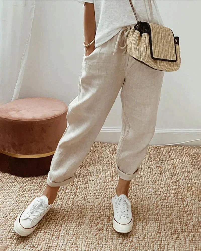 Lena - Pantalon ample Lena confort quotidien, design tendance