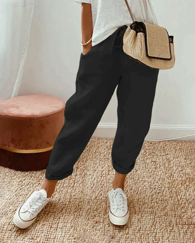 Lena - Pantalon ample Lena confort quotidien, design tendance - Image 2