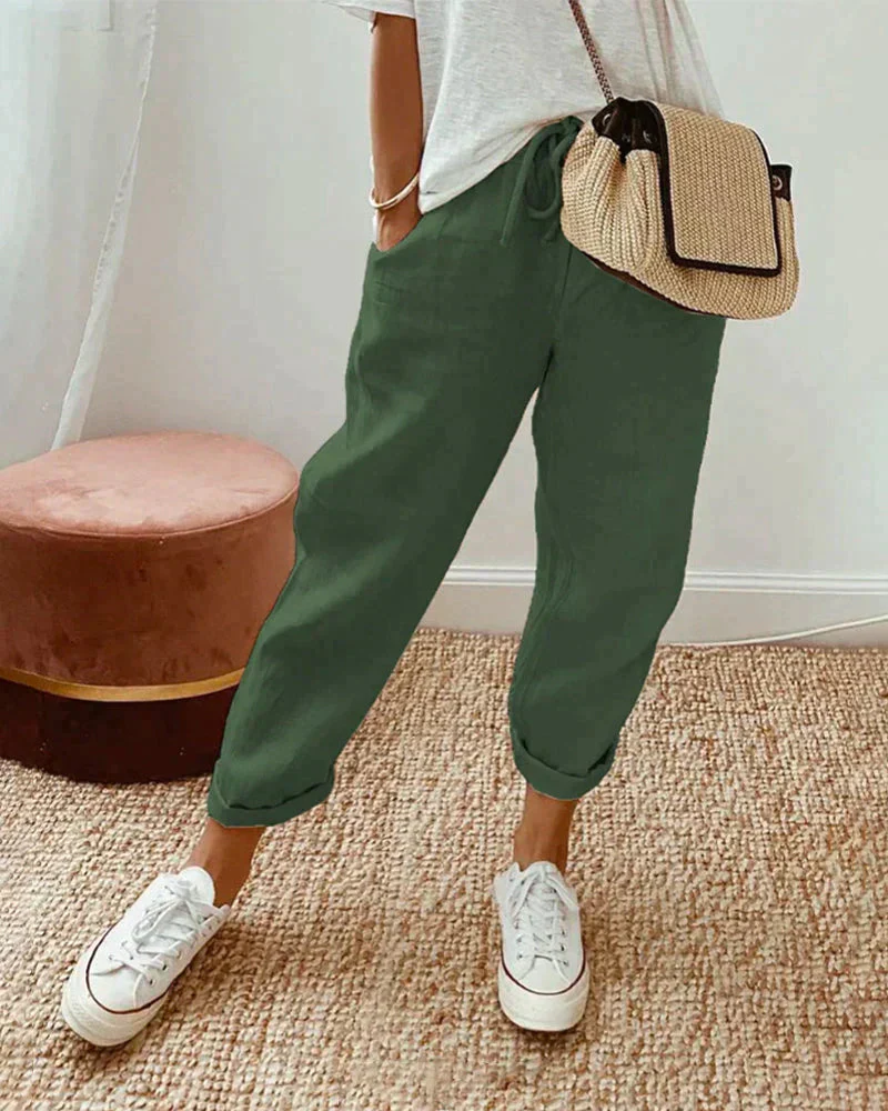 Lena - Pantalon ample Lena confort quotidien, design tendance - Image 3
