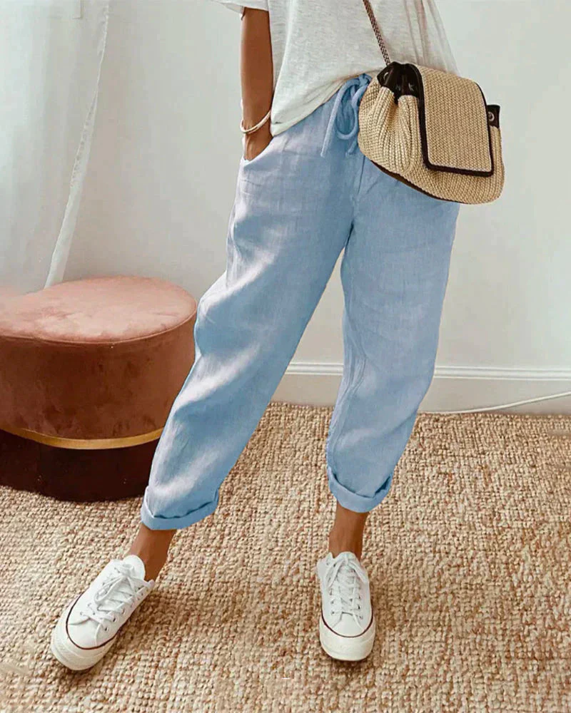 Lena - Pantalon ample Lena confort quotidien, design tendance - Image 5