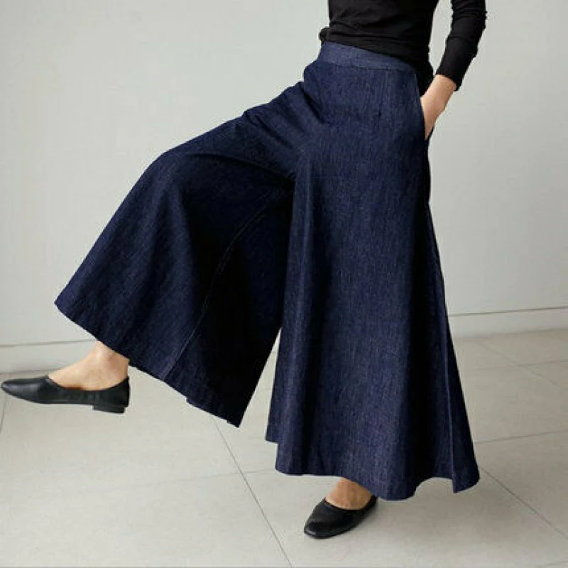 Pantalon élégant taille haute à jambe large - Image 2