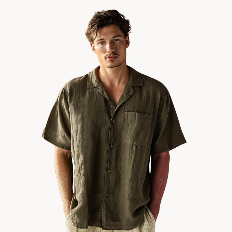 Leo – Chemise Homme à Manches Courtes - Image 7