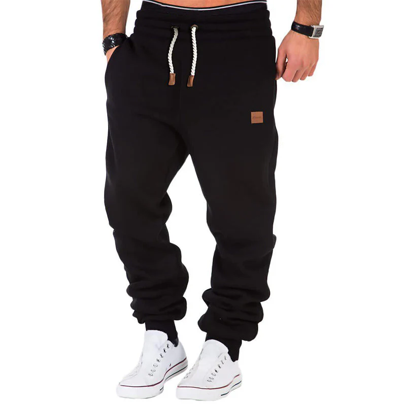 Pantalon de jogging décontracté avec taille réglable et coupe fuselée