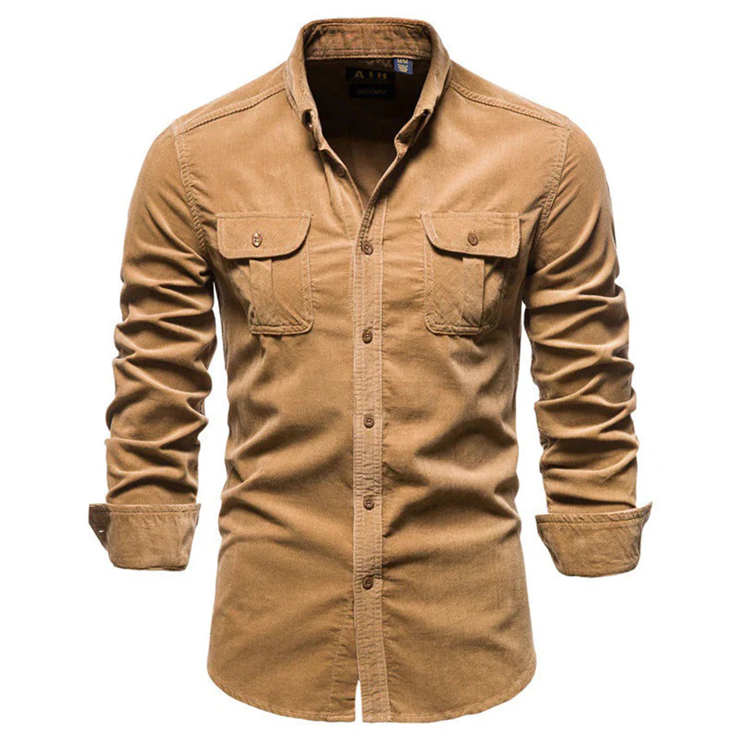 Chemise Liam classique manches longues poches avant boutons
