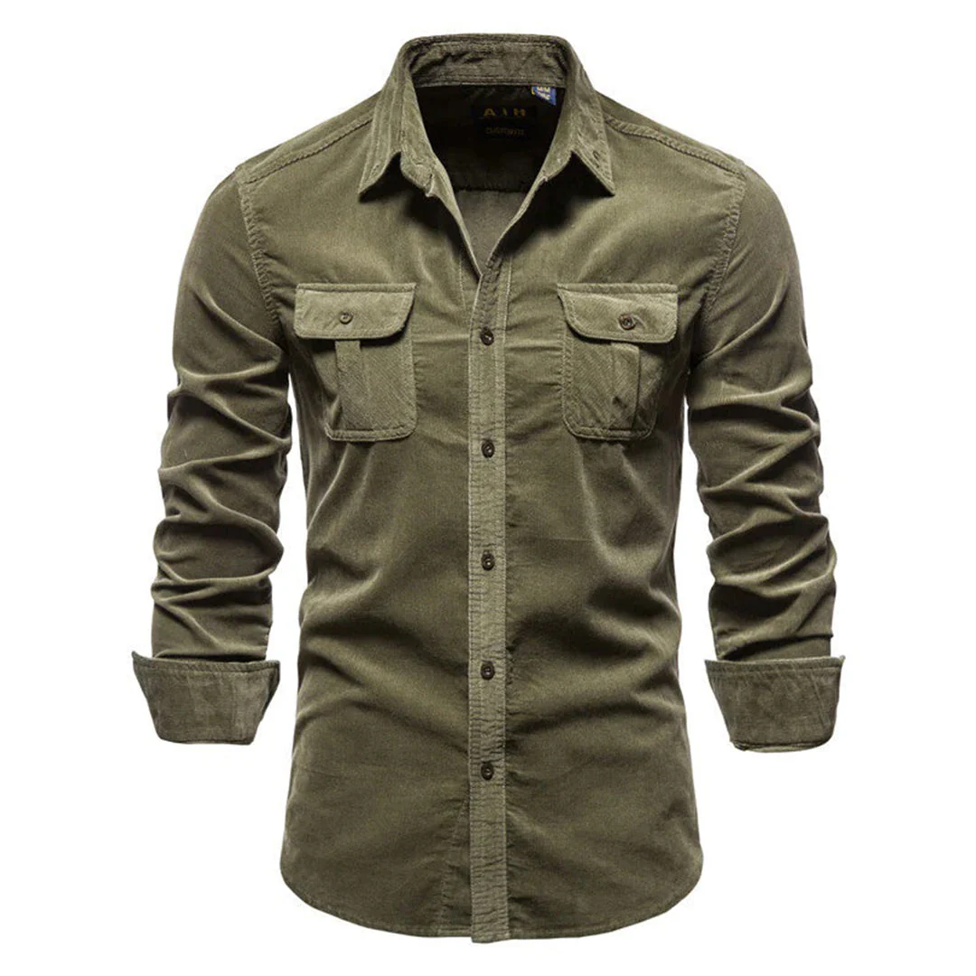 Chemise Liam classique manches longues poches avant boutons - Image 2