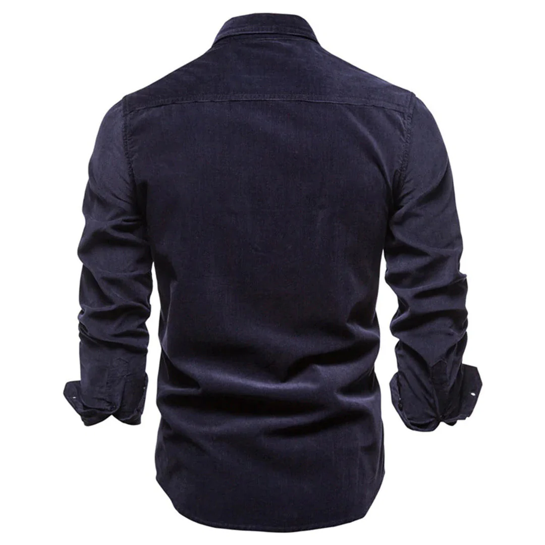 Chemise Liam classique manches longues poches avant boutons - Image 4