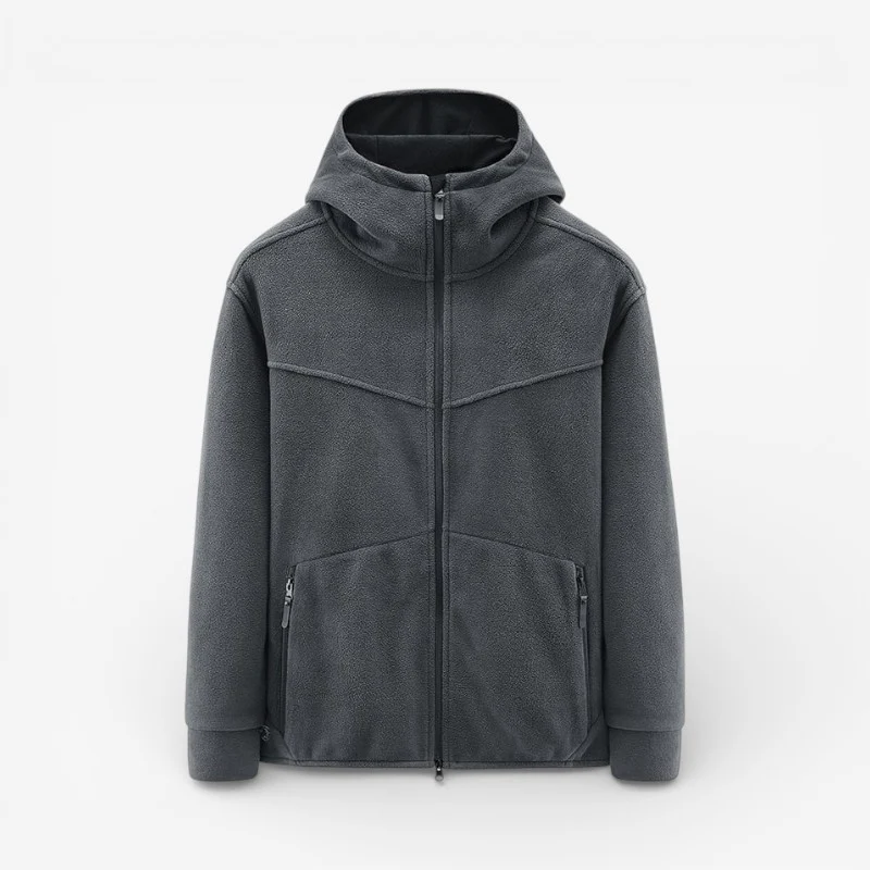 Liam – Sweat à capuche zippé à manches longues avec poches latérales - Image 2