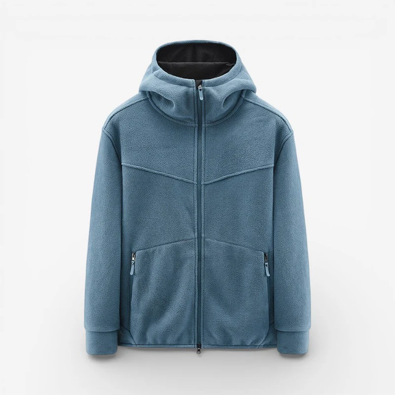 Liam – Sweat à capuche zippé à manches longues avec poches latérales - Image 3