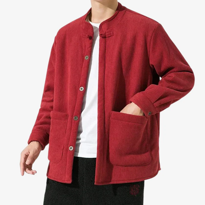 Liam – Veste boutonnée à manches longues et grandes poches - Image 3