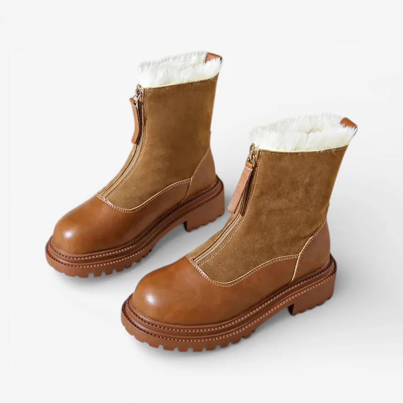 Lillian – Bottines à fermeture éclair sur le devant avec semelle antidérapante - Image 2